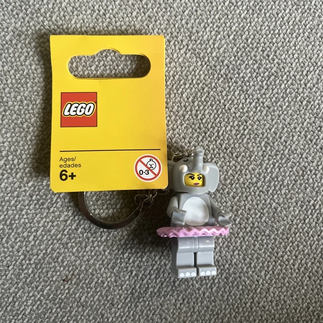 LEGO ELEPHANT GIRL Keychain Keyring Minifigure Series 853905