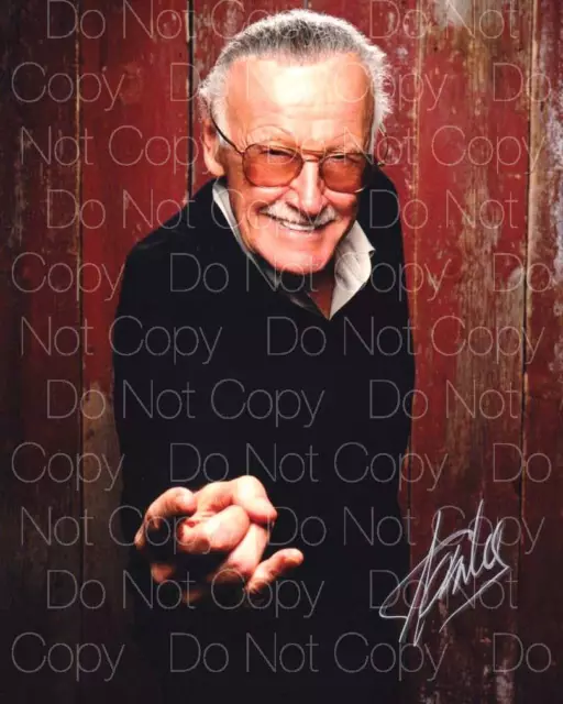 Stan Lee signed Spiderman autograph 8X10 photo picture poster RP fix