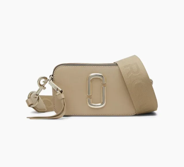 Authentic Marc Jacobs The Snapshot DTM Small Camera-Style Bag - Khaki New