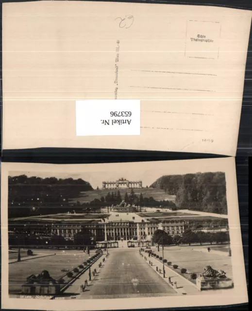 653796,Foto Ak Wien Vienna Hietzing Schloss Schönbrunn u. Gloriette