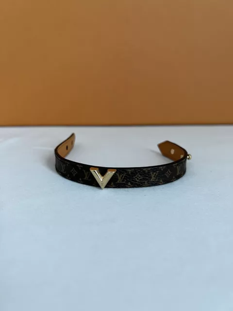 LOUIS VUITTON MONOGRAM LV Nano Brown Bracelet $195.00 - PicClick