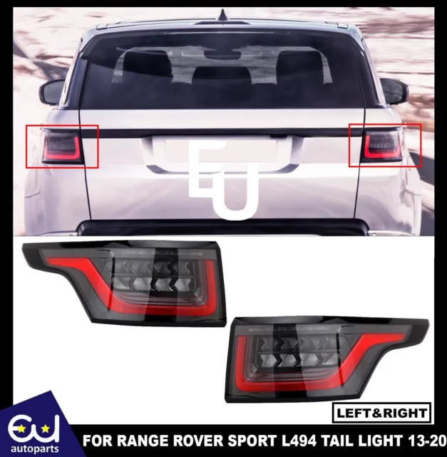Lh+Rh Led Rear Tail Light Brake Lamps For Land Range Rover Sport L494 2014-2020