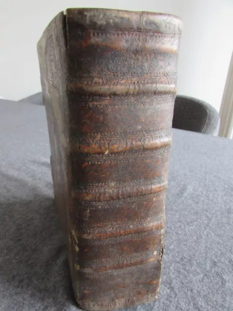 Antikes Buch "Evangelische Zeugnisse der Wahrheit",um 1700,ca.1090 Seiten,Leder.