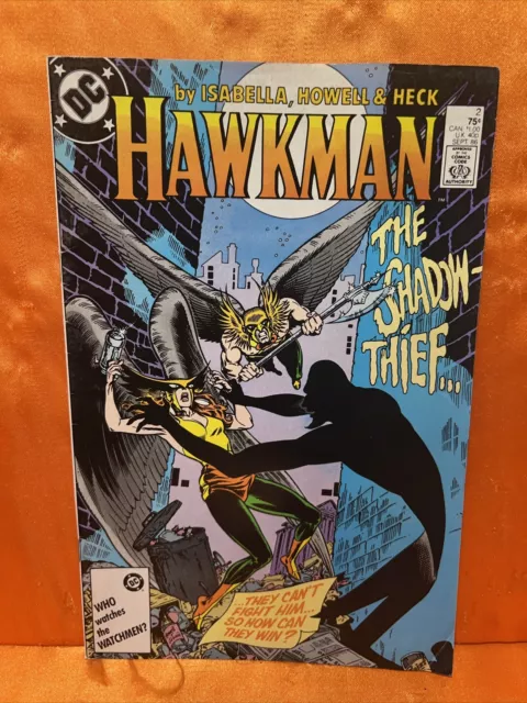 HAWKMAN DC Comics No. 2 (Sep 1986) Hawkgirl The Shadow Thief Boarded & Bagged