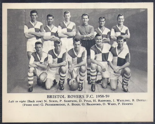 Fleetway-Fussballteams 1958/59- Bristol Rover Fc
