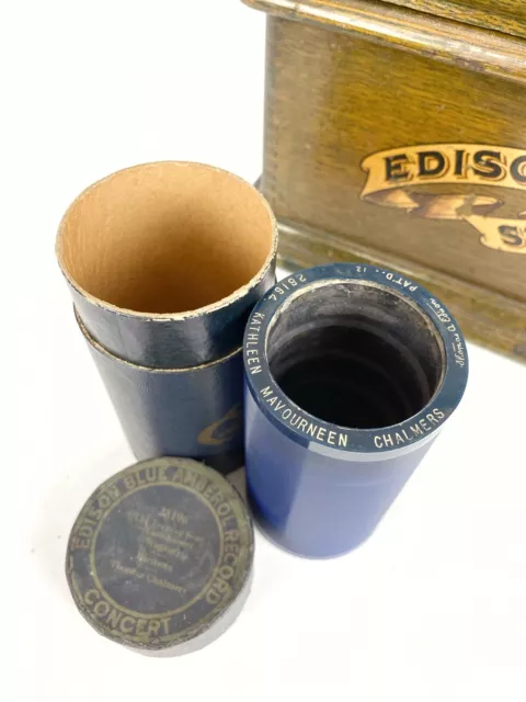 Thomas Chalmers 28164 Vintage Antique Edison Blue Amberol Wax Cylinder Record