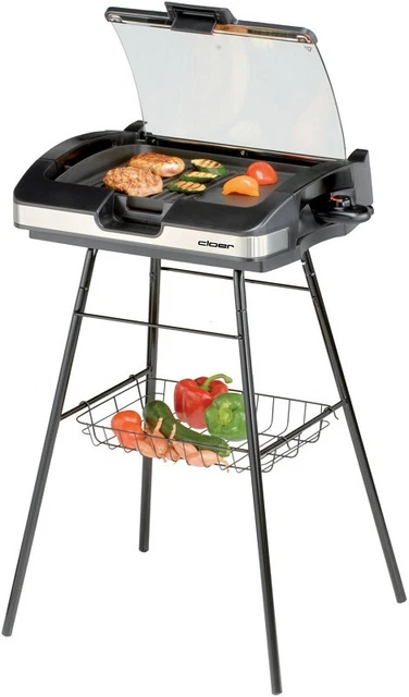 Cloer 6720 Party-/Barbequegrill, Aluminium, MicroGrip Technologie