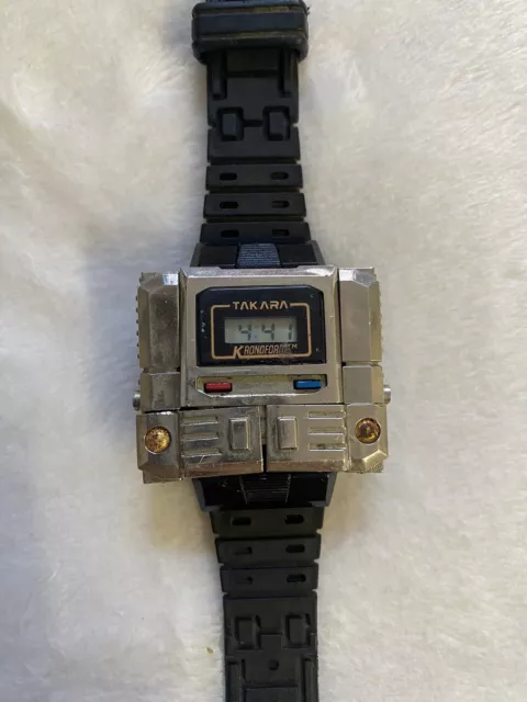 Vintage TAKARA Kronoform Robot Watch 1983 Rare silver Working Pre- Transformers Vintage TAKARA Kronoform Robot Watch 1983 Rare silver Working Pre- Transformers