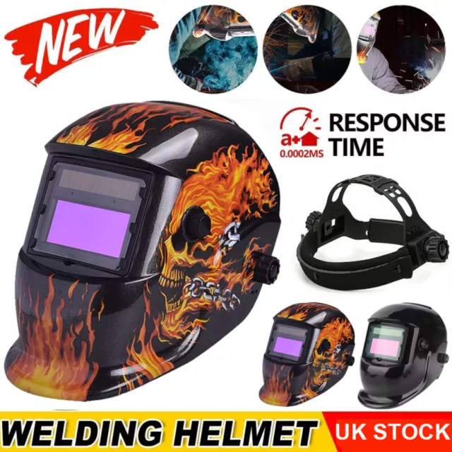 Auto Darkening Welding Helmet Large View Area Pro Solar Welder Mask TIG MIG Weld