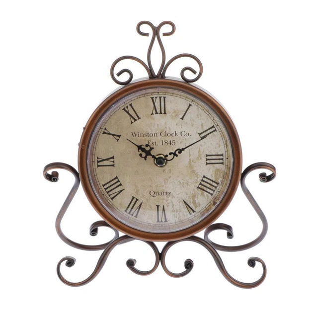 Orologio Da Tavolo Analogico Rotondo Classico Vintage In Stile Europeo A
