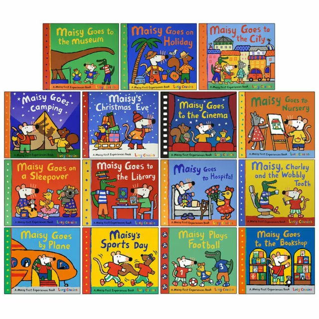 Maisy Mouse First Experience 15 Books Pack Collection Set by Lucy Cousins NEW