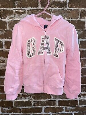 Nwt Babygap Baby Gap Girls 5 Years 5T Pink Arch Logo Hoodie Full Zip Hoodie Kids