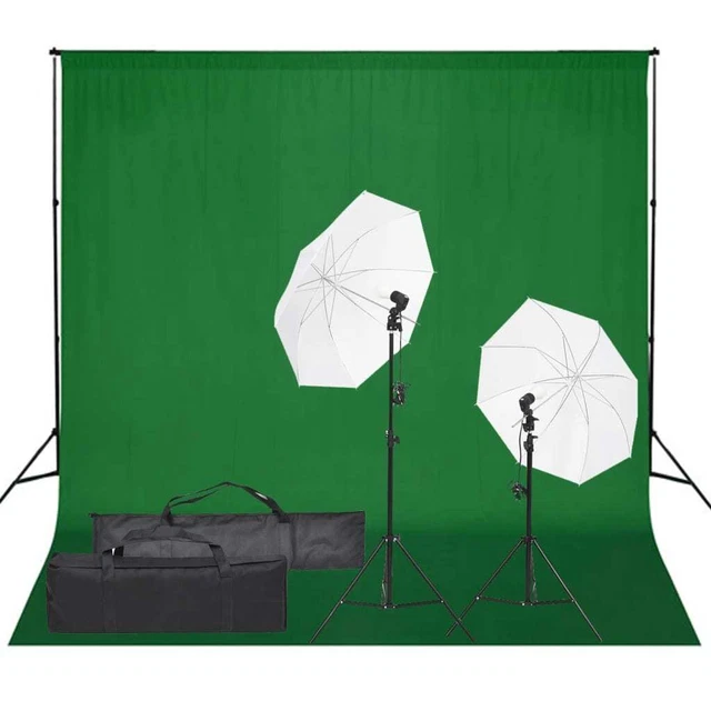 Kit per Studio Fotografico con Set di Luci e Fondale 5199397