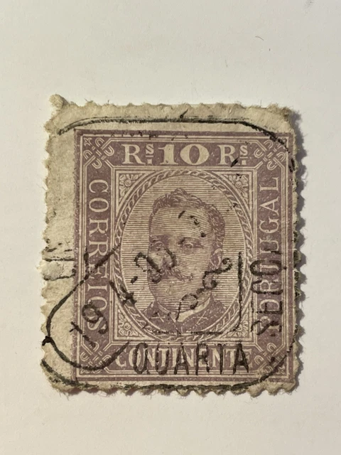 alte Briefmarke Portugal gestempelt