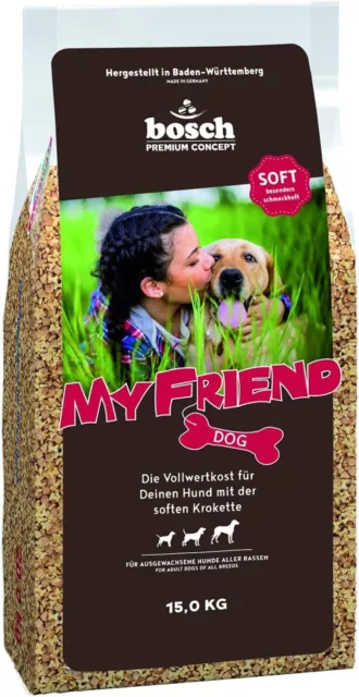 Bosch My Friend Softbrocken Hundefutter Vollwertkost Omega 3 Eiweißträger 15 kg