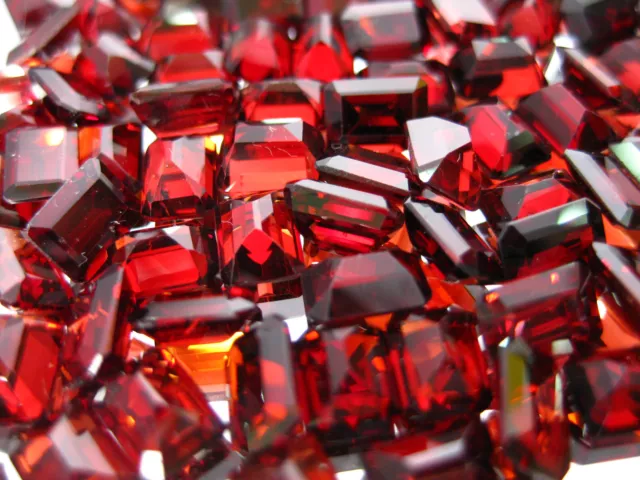 15310.2 - Wholesale Lot of 45 Pieces 7x5 mm Emerald Cut Garnets for sale