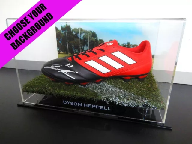 ✺Signed✺ DYSON HEPPELL Football Boot PROOF COA Essendon Bombers 2023 Jumper AFL