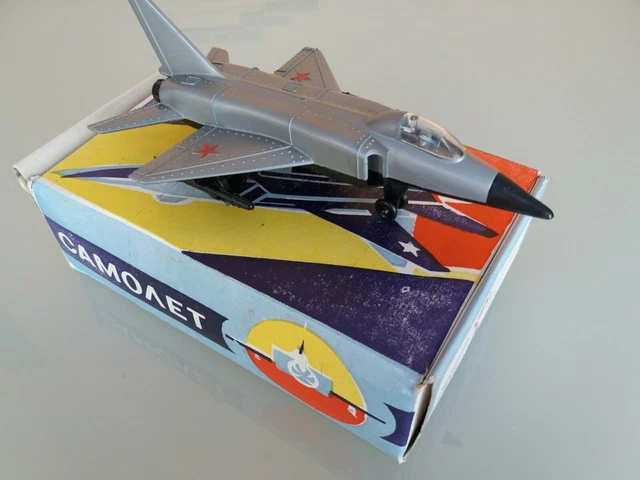 Aereo Giocattolo Vintage Bomber Rosso E Giallo - Rhyne & Sons - Ghisa - Collezione - Foto 3