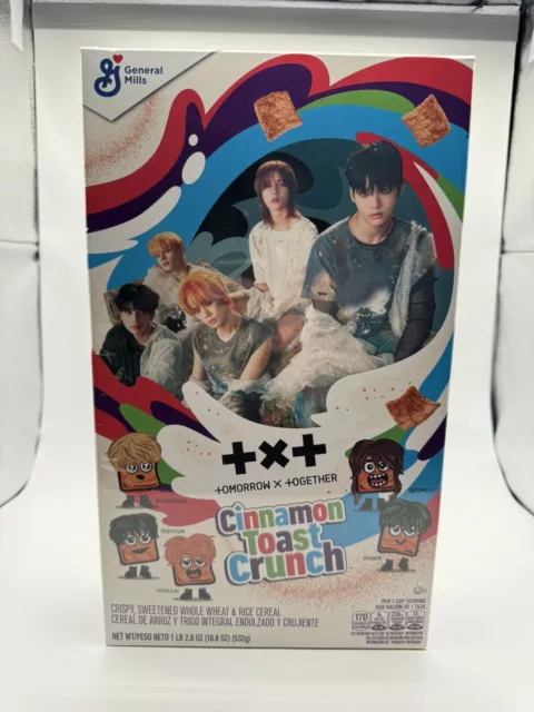 TXT K-POP Cinnamon Toast Crunch Collectable Cereal photo Cards Walmart Exclusive