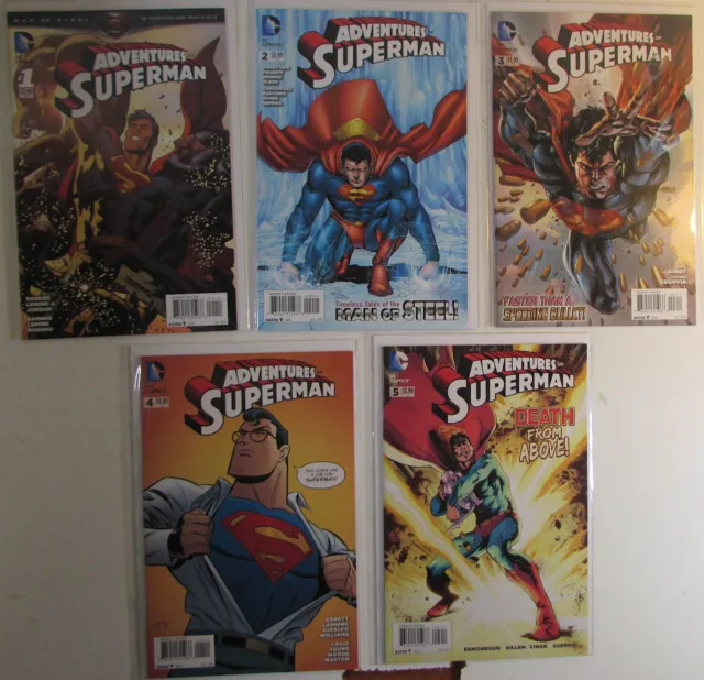 Adventures of Superman Lot of 5 #1,2,3,4,5 DC (2013) 2nd Series 1st Print Comics