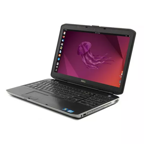 Cheap 15.6" HDMI Linux Ubuntu laptop core i5 8GB RAM 120GB SSD Dell E5530 webcam