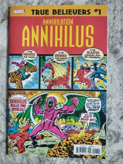 True Believers Annihilation Annihilus #1 Reprint VF/NM  Marvel Comics