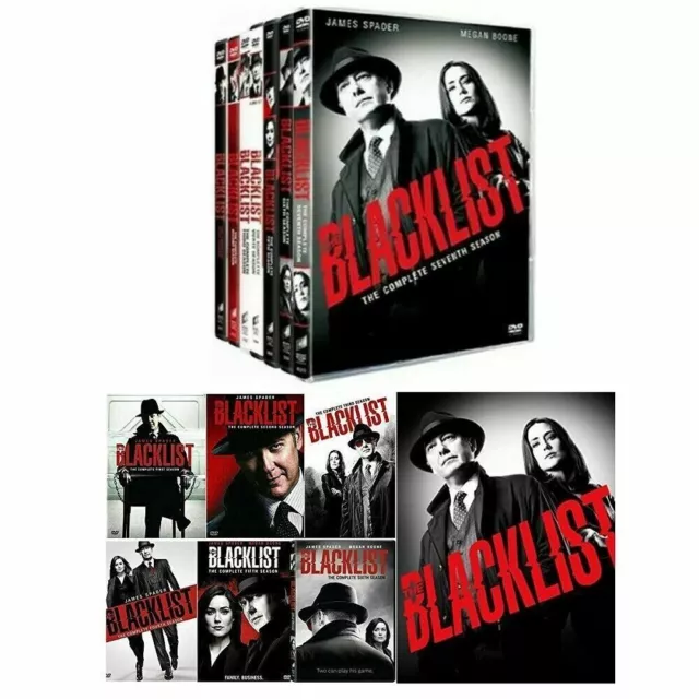The Blacklist The Complete Series 1-8 Seasons 1,2,3,4,5,6,7,8 (DVD,40-Disc )***