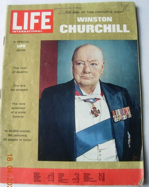 WINSTON CHURCHILL A Special LIFE International Magazine 1965 18.99