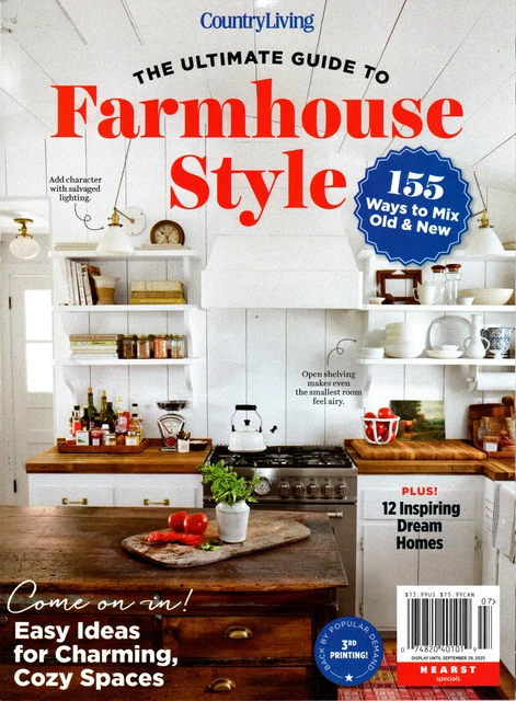 COUNTRY LIVING/ HOME Decorating Farmhouse Fixer Upper X7