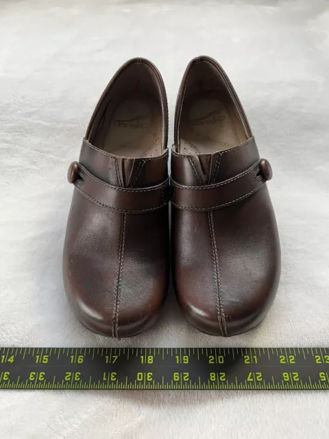 Dansko Vintage Womens Clog Solstice Brown Leather Comfort Shoes Size 37EU 6.5 US
