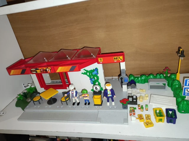 Playmobil Rare Road Café Set 3254 Système X Manuel Boîte Principalement