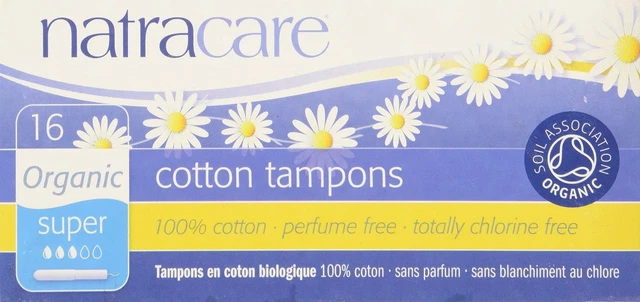 Tampones aplicadores orgánicos Natracare Super x 16