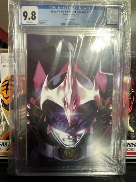 Saban’s Go Go Power Rangers # 11 San Diego Comic-Con Virgin Cgc 9.8 White Sdcc.