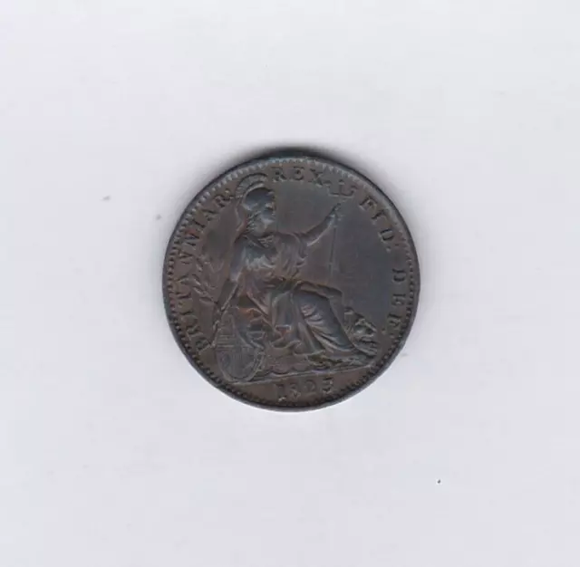 1823 George Iv Farthing Coin In Good Very Fine Condition.