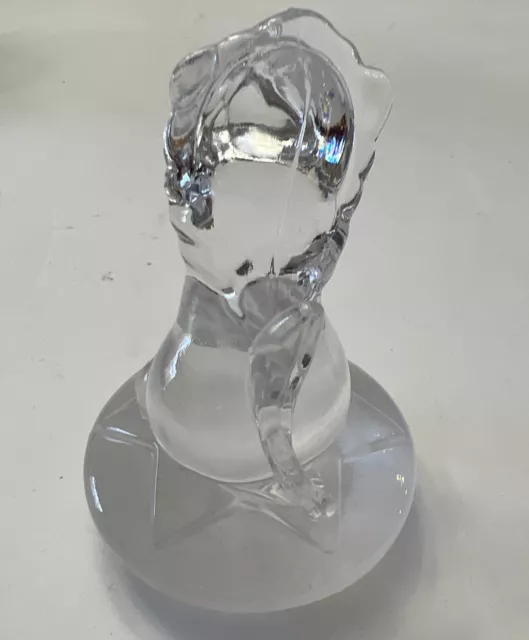 Beautiful Boutique Cristal d'Arques France Lead Crystal Glass Lion Figurine NIB 3