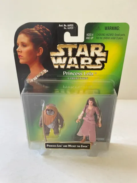 Star Wars Power of the Force Princess Leia with Wicket Neu + OVP (A033)