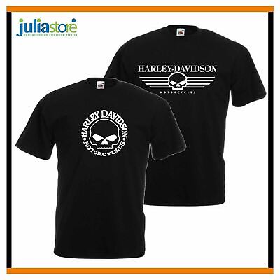 T-Shirt Harley Davidson Maglietta Maglia Teschio Moto Rider Motociclista Biker