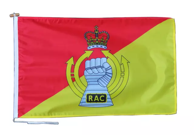 Royal Armoured Corps British Army Flag 3'x2' (90cm x 60cm) With Rope and Toggle