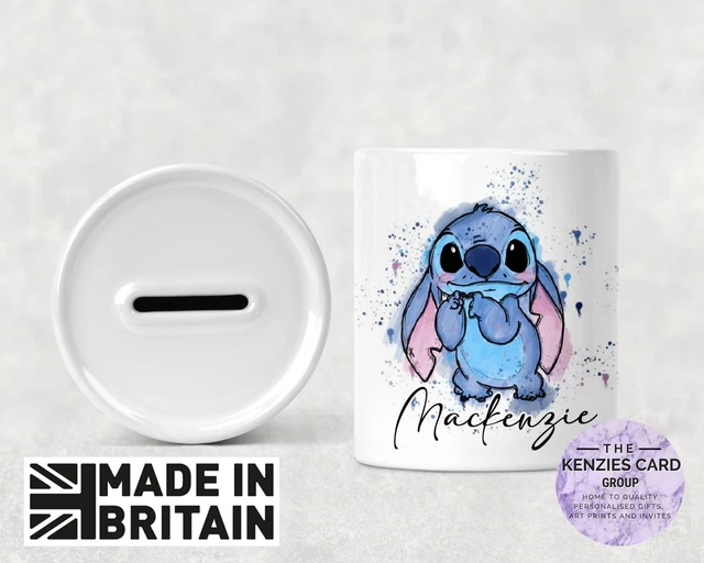 PERSONALISED DISNEY'S LILO And Stich Stitch Money Box Money Tin Gift