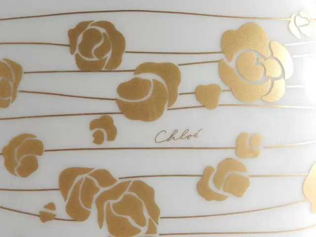 Karl LAGERFELD Porzellan Vase Chloe Hutschenreuther ° Vendome Gold-Dekor 2