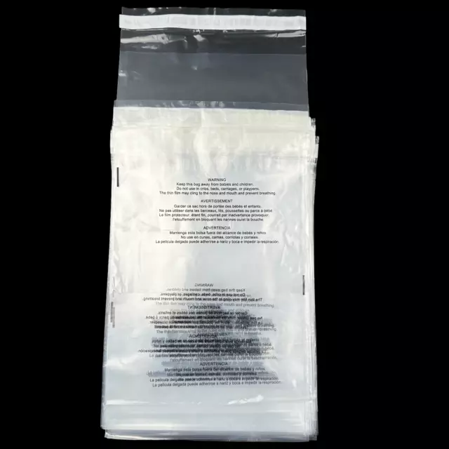 Resealable Suffocation Warning Poly Bags Mailers Plastic Amazon FBA 3