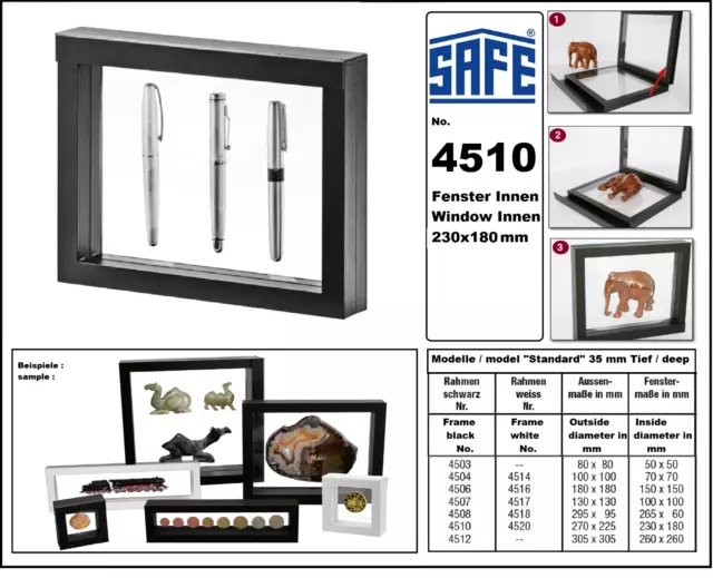 Schweberahmen Kugelschreiber Pfüller SAFE 4510 Innen 270x180 Außen 295x225x35mm