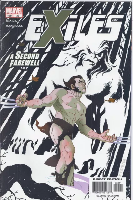 Exiles Comic 33 Cover A First Print Judd Winick Tom Mandrake Sharpe Marvel .