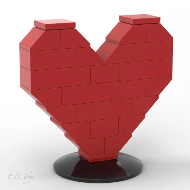 CUORE IN PIEDI realizzato con mattoncini LEGO - regalo perfetto di San  Valentino EUR 13,45 - PicClick IT