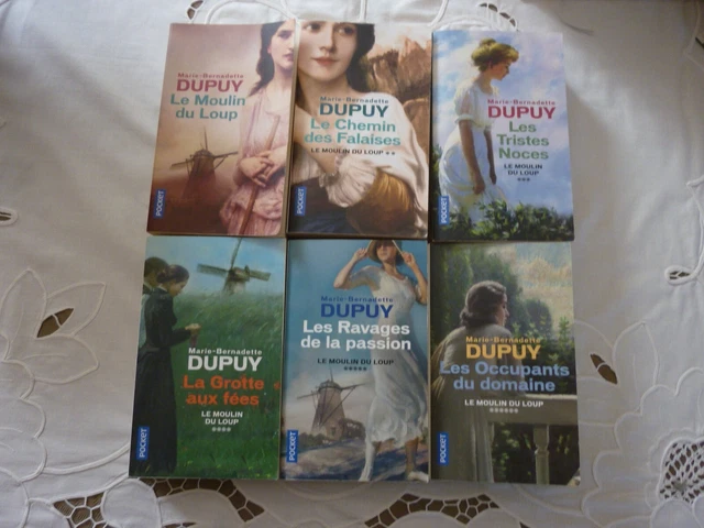 MARIE - BERNADETTE DUPUY , 6 livres " LE MOULIN DU LOUP " complète