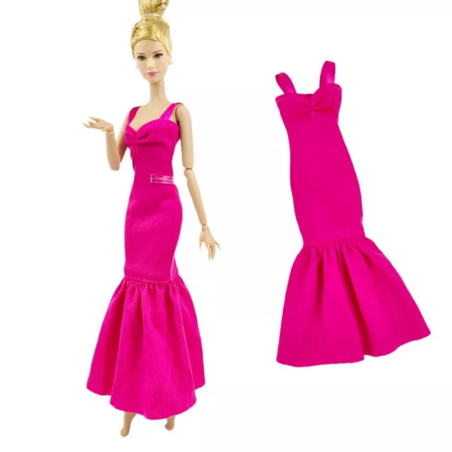 Fashion Dress for 11.5" Doll Clothing Outfits Evening Dress Fishtail Gown 1/6