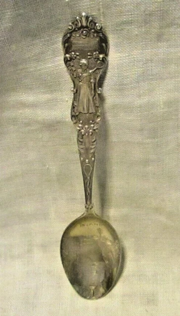 Antique Sterling Souvenir Spoon Arch Rock Mackinac Island Baker Manchester