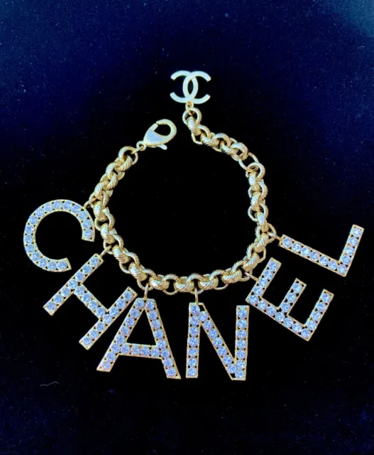 Vintage Chanel Stone Chain Belt with CC Logo - Janet Mandell