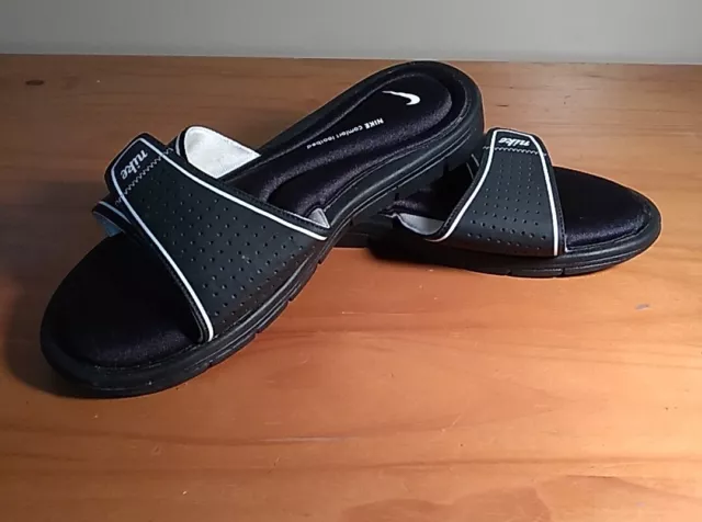 Nike | Shoes | Nike Comfort Footbed Slide Sandals 1s Adjust Velcro  Crossover Closure Unisex | Poshmark