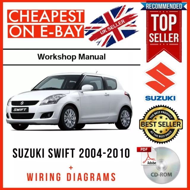 Suzuki Swift 2005 - 2010 Workshop Service Repair Manual Guide + WIRING DIAGRAMS